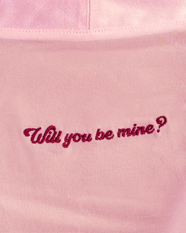 Be Mine Silk Robe In Pink - Image 7