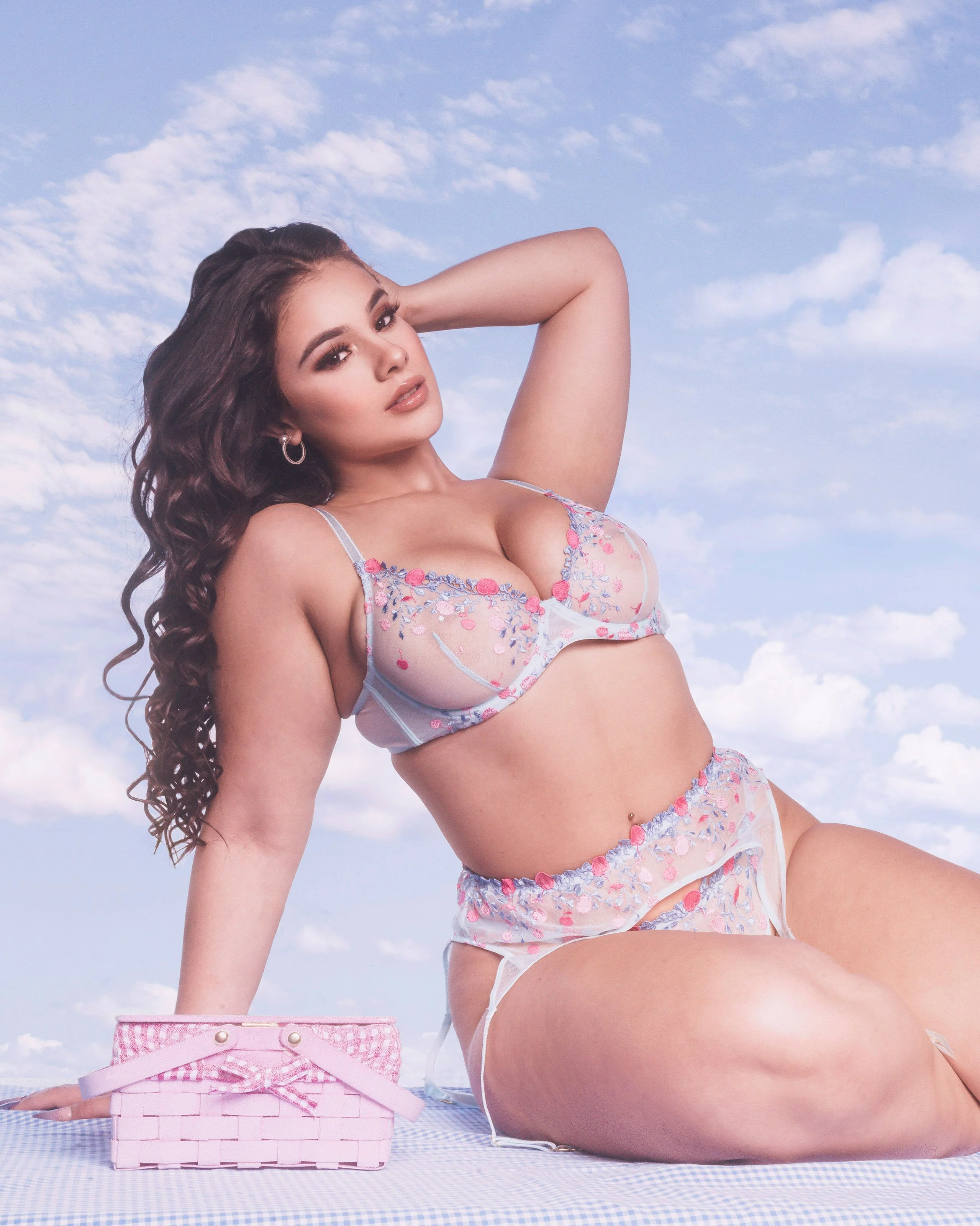 Cherry Bomb Bra in Blue - Image 5