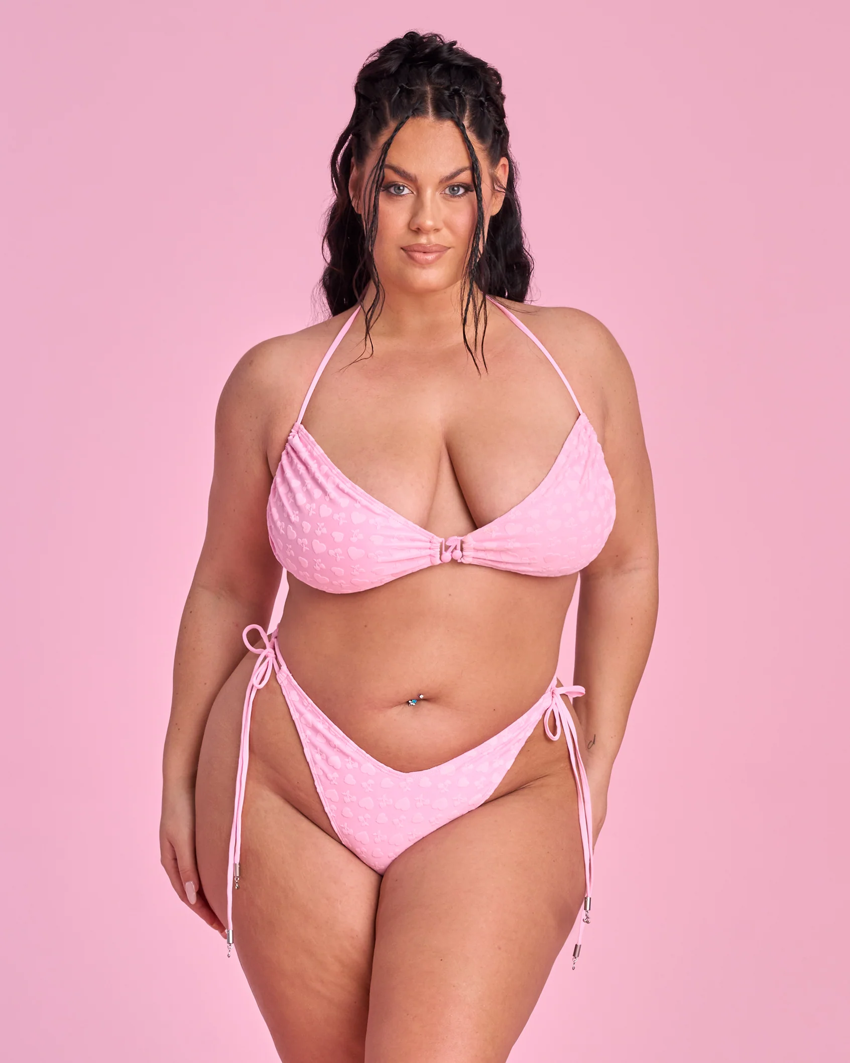 Cherry on Top V-kini Set in Pink - Image 4