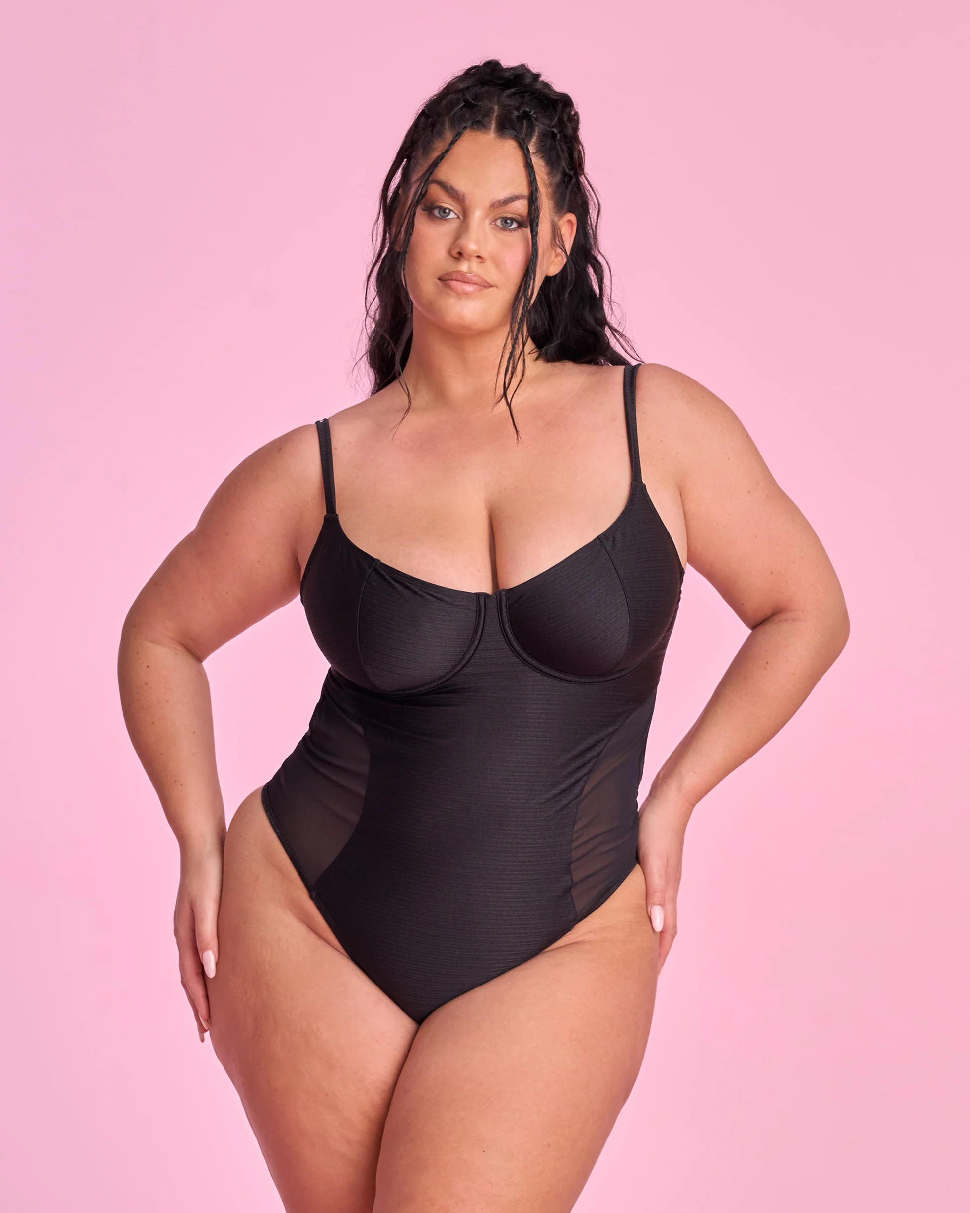 Jade One-Piece in Black - Image 4