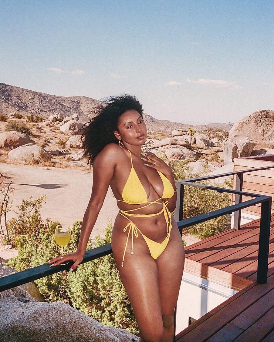 Marisol V-Kini Bottom in Yellow - Image 5