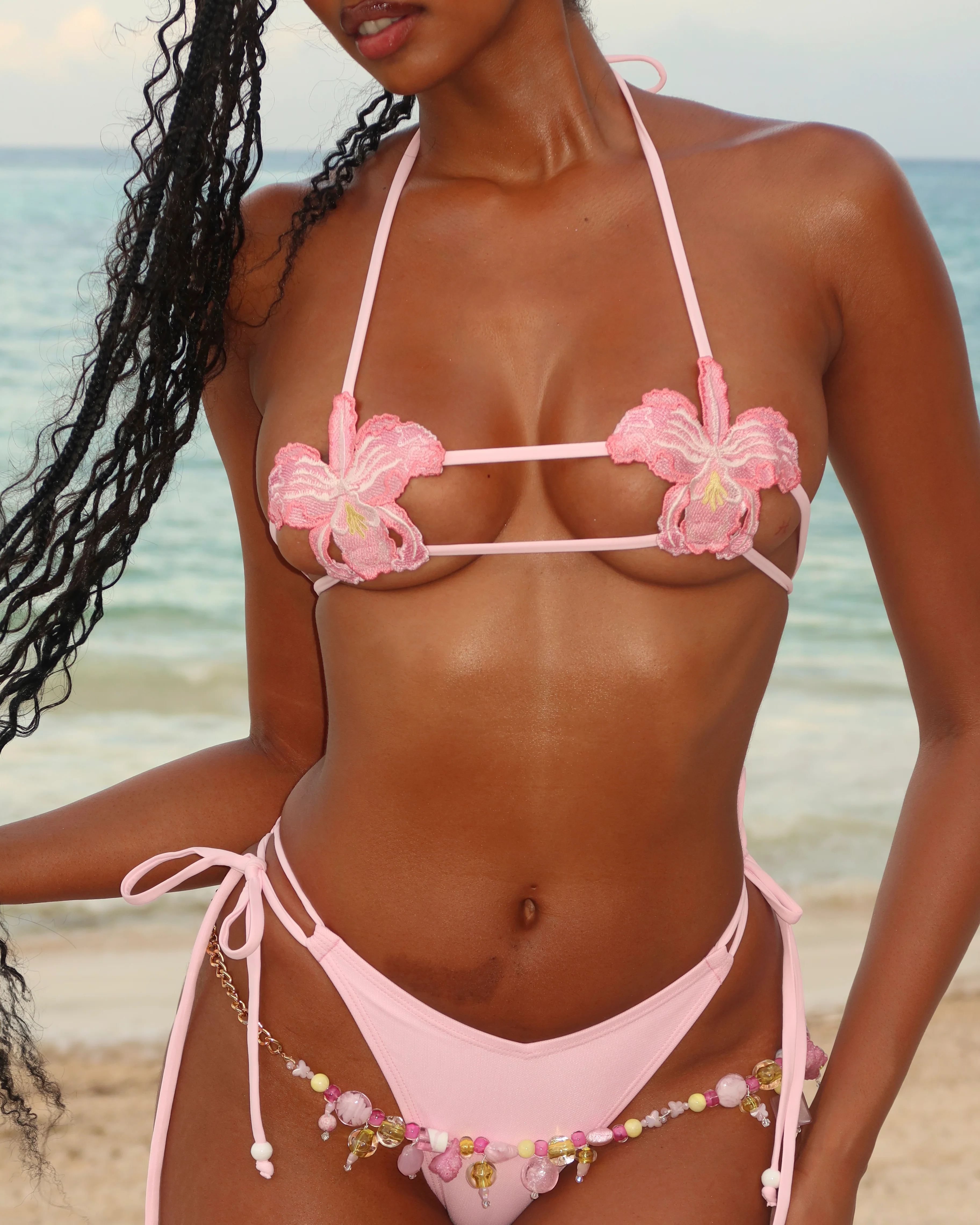 Orchid V-kini Top in Pink - Image 5
