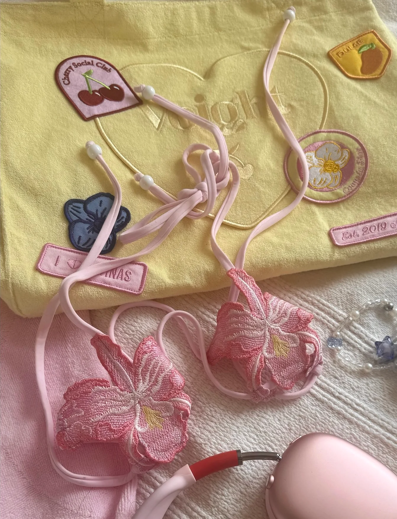 Orchid V-kini Top in Pink - Image 6