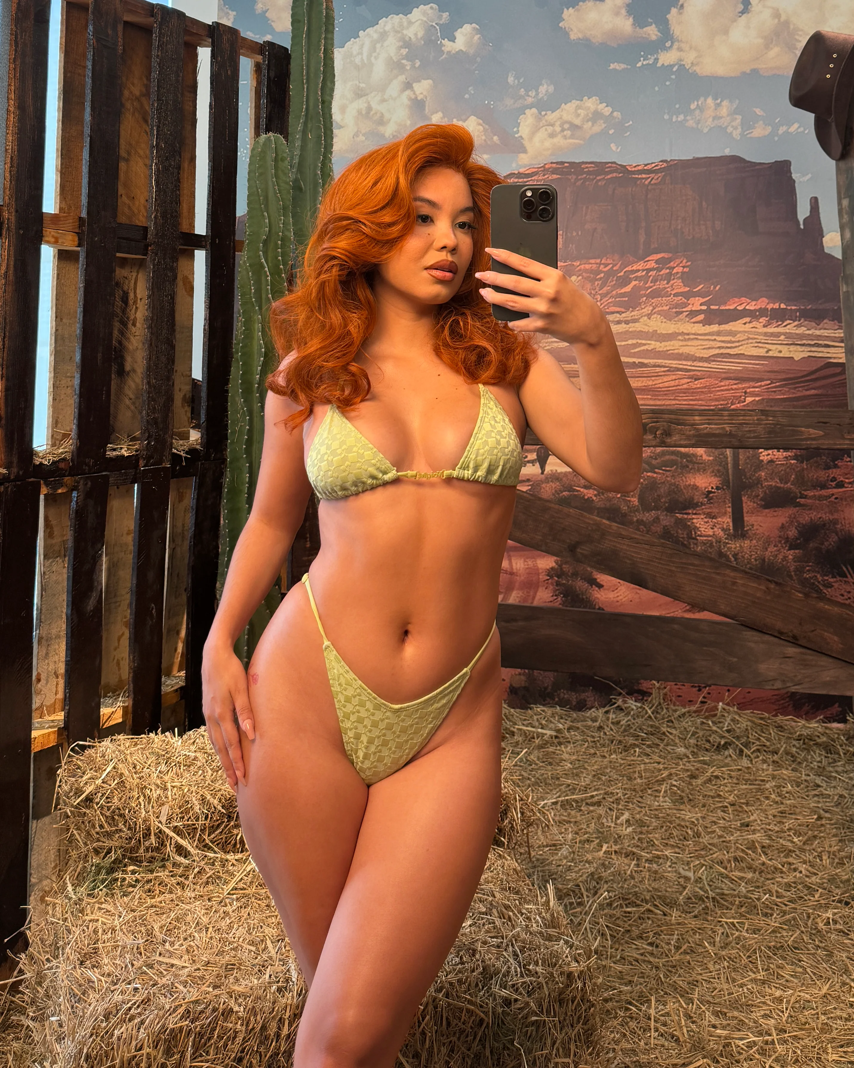 Paloma V-kini Set in Sage - Image 9