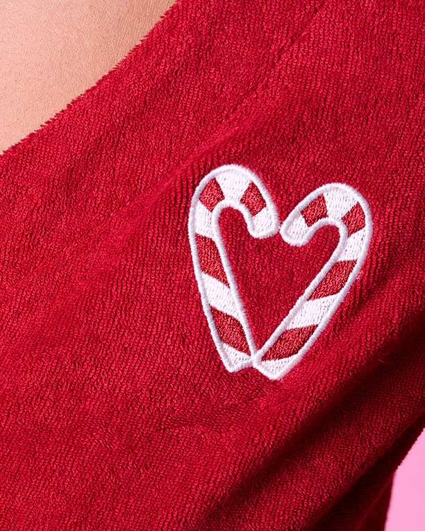 Santa Baby PJ Top in Red - Image 4