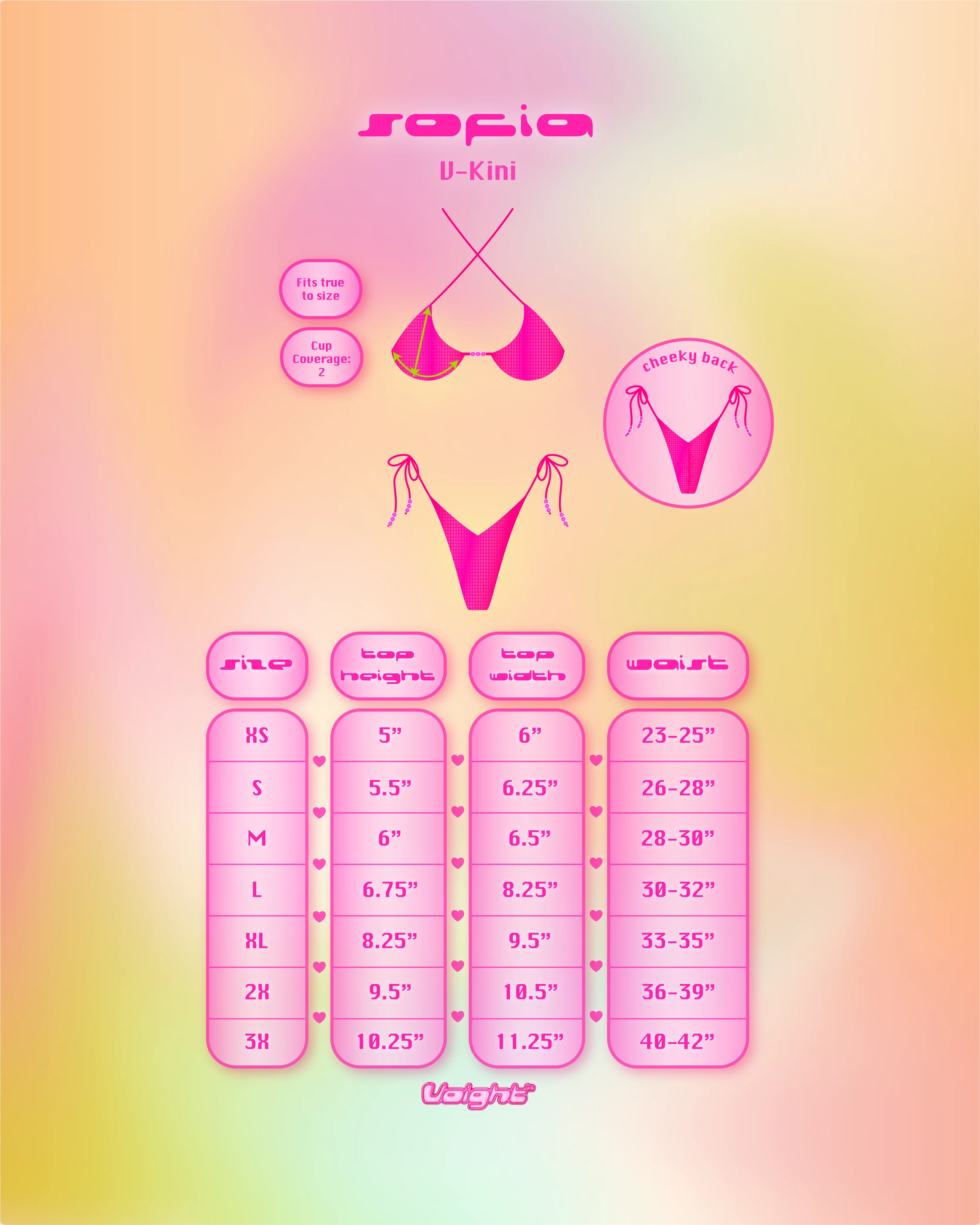 Sofia V-Kini Top in Rosa - Image 6