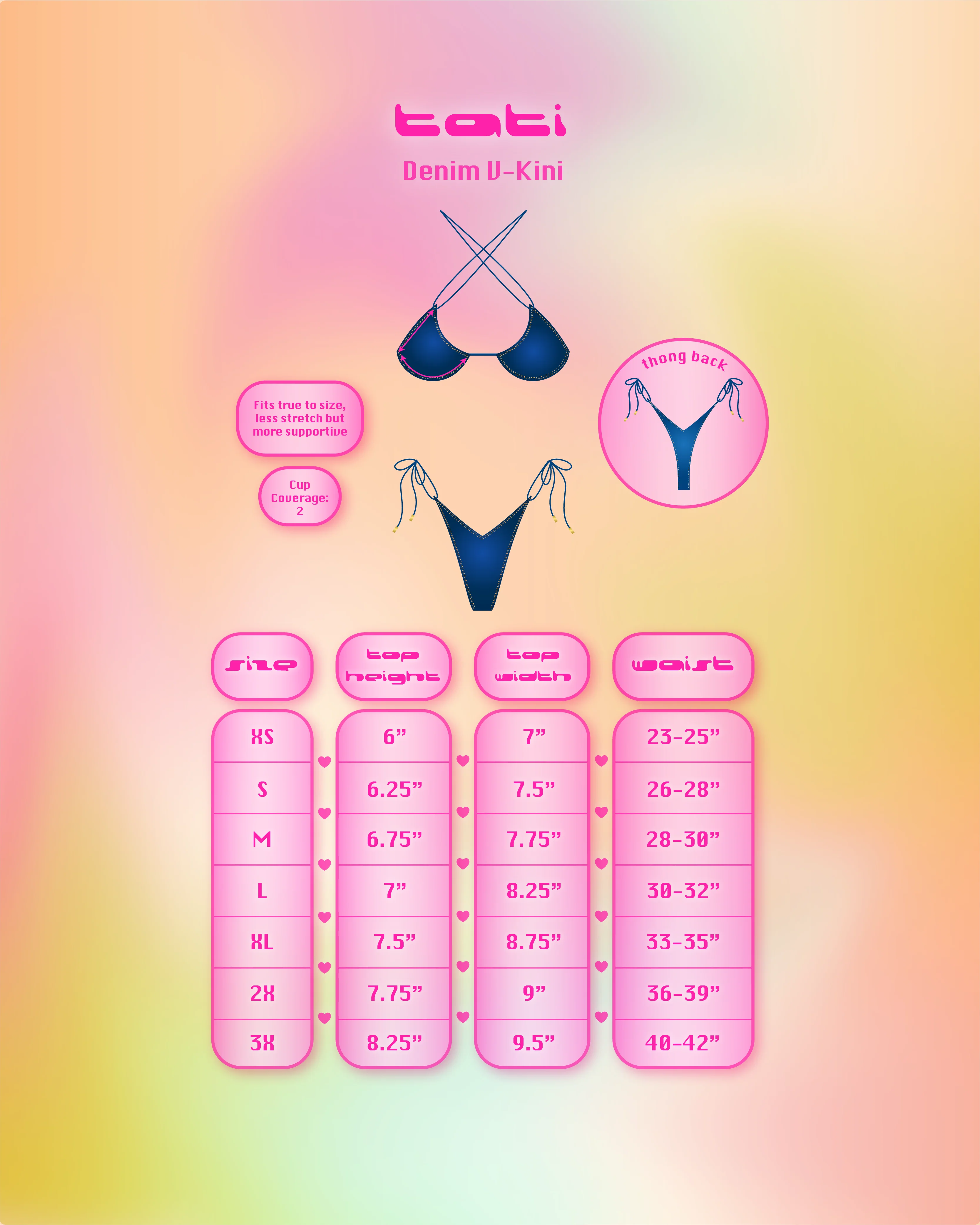 Tati V-Kini Bottom in Denim - Image 6