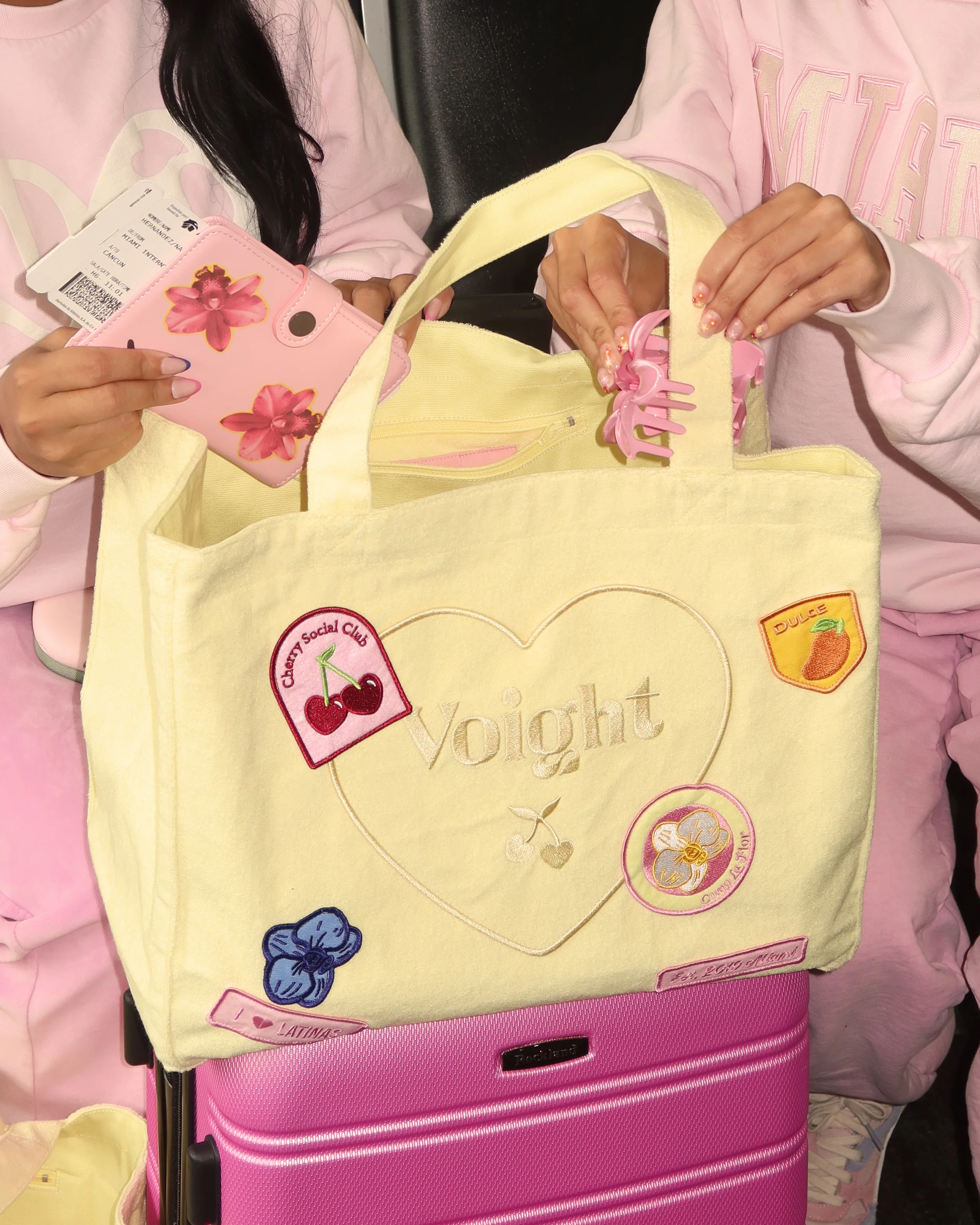 Vacation Tote Bag in Yellow - Image 3