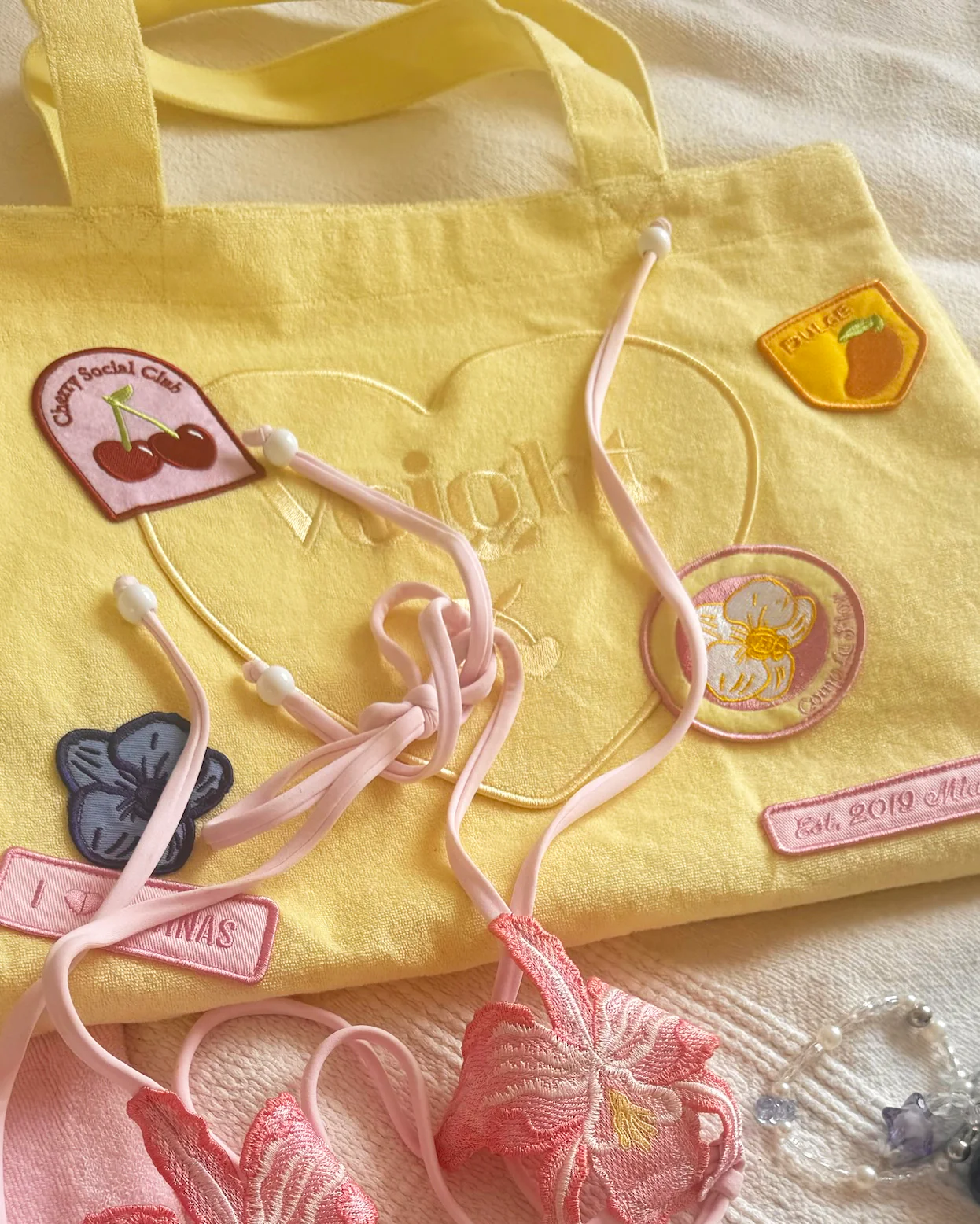 Vacation Tote Bag in Yellow - Image 5