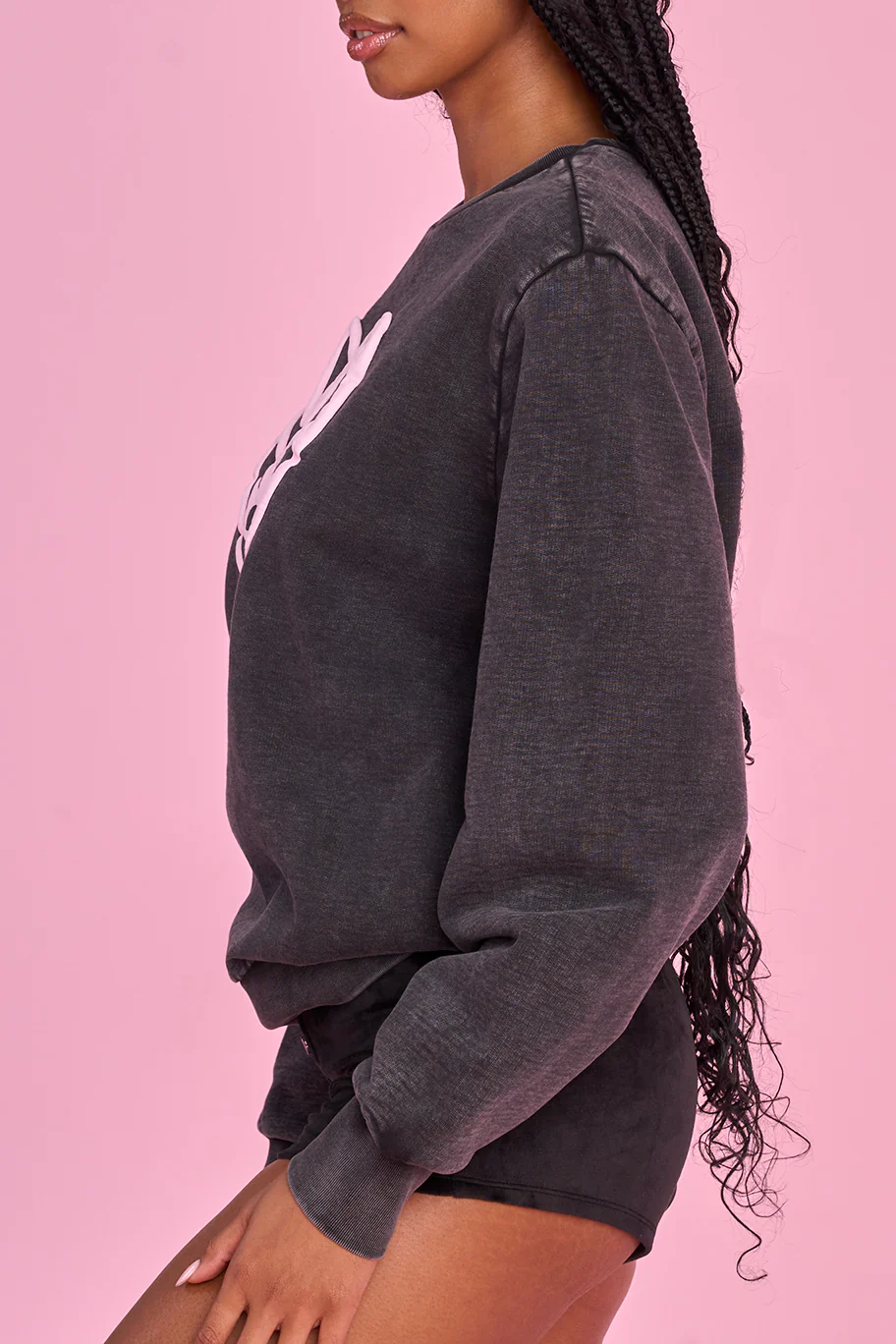 Voight Logo Crew Neck in Black - Image 3